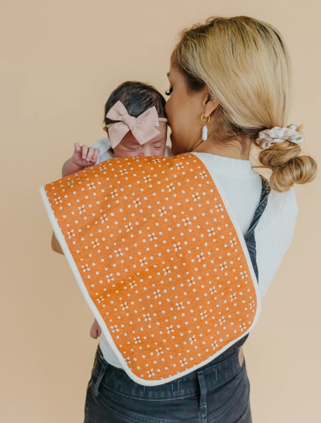 Copper Pearl Rue Premium Burp Cloths