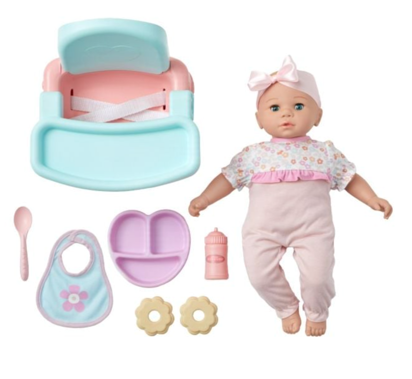 Madame Alexander Sweet Smiles 14-Inch Baby Doll, Snack Time