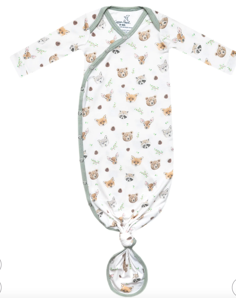 Copper Pearl Wilder Newborn Knotted Gown