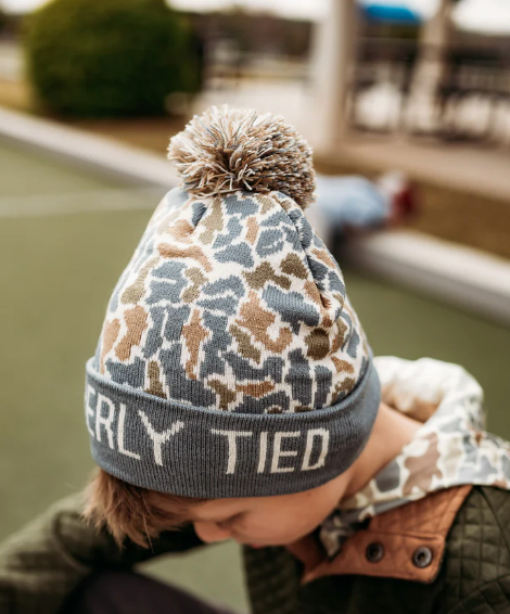 Properly Tied Boys Breck Beanie Field Camo