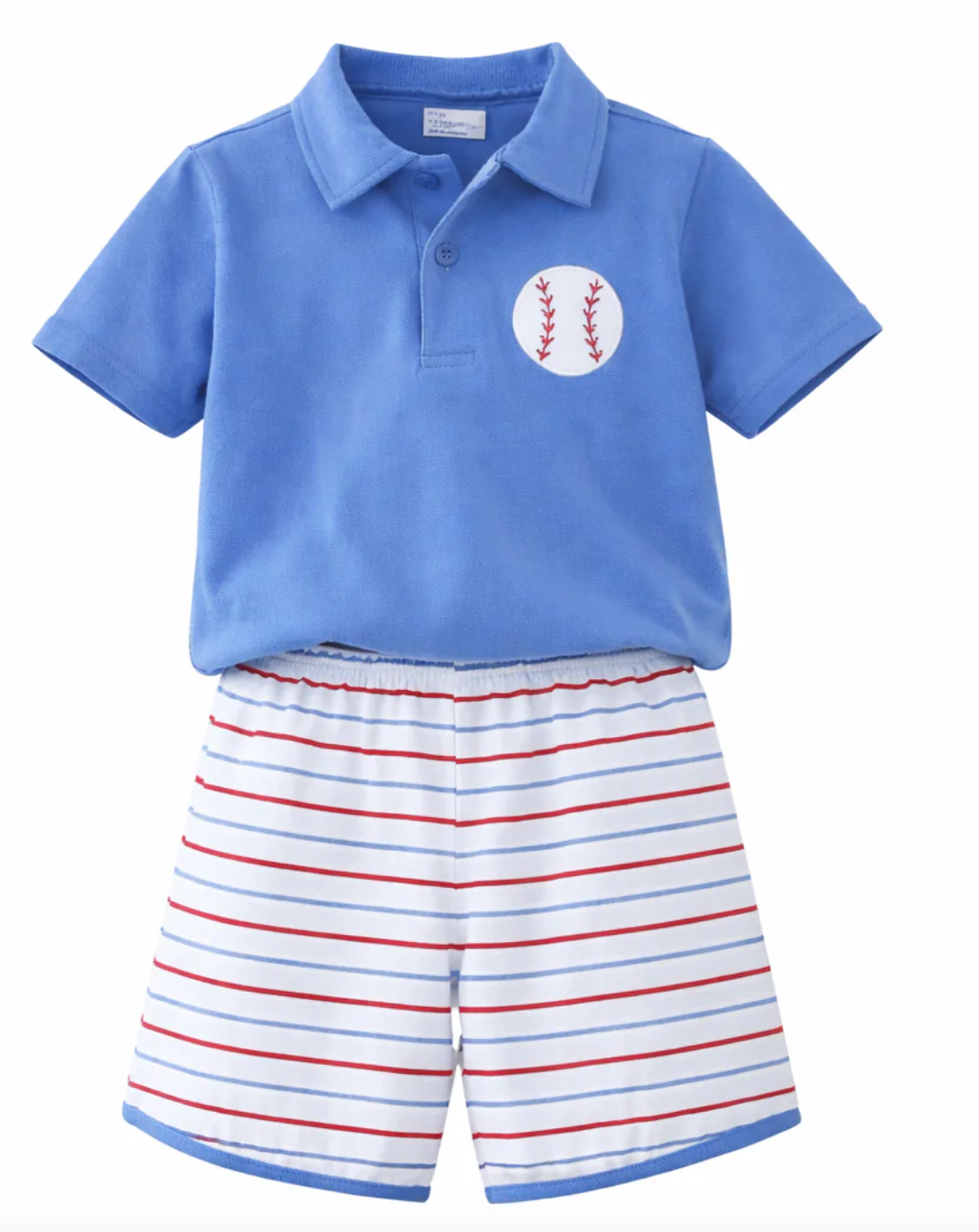 Trotter Street Kids Play Ball Polo Short Set