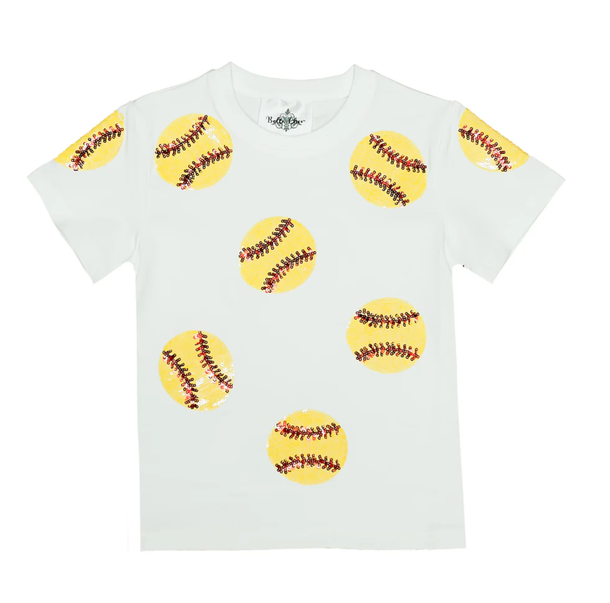 Belle Cher Softball Sequin Tee