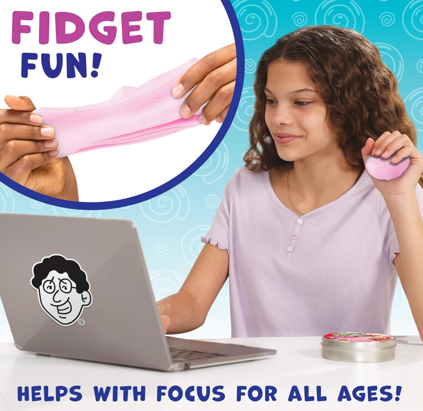 Crazy Aaron's Thinking Putty Tin - Strawberry Shortcake