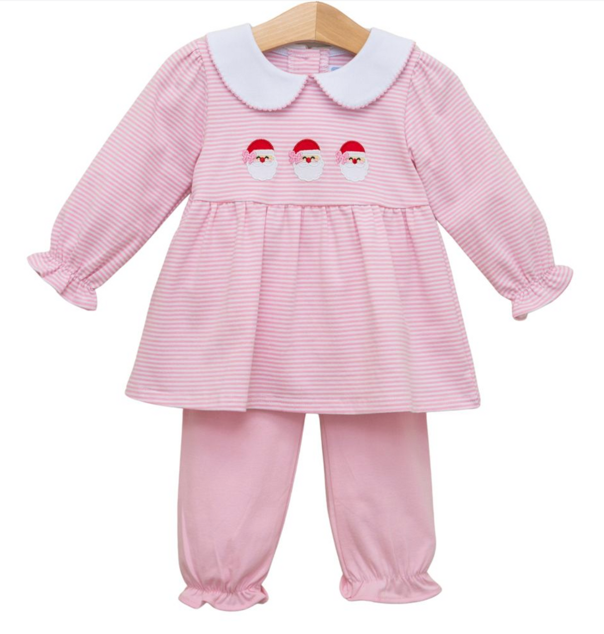 Trotter Street Kids Santa Trio Bloomer Pant Set