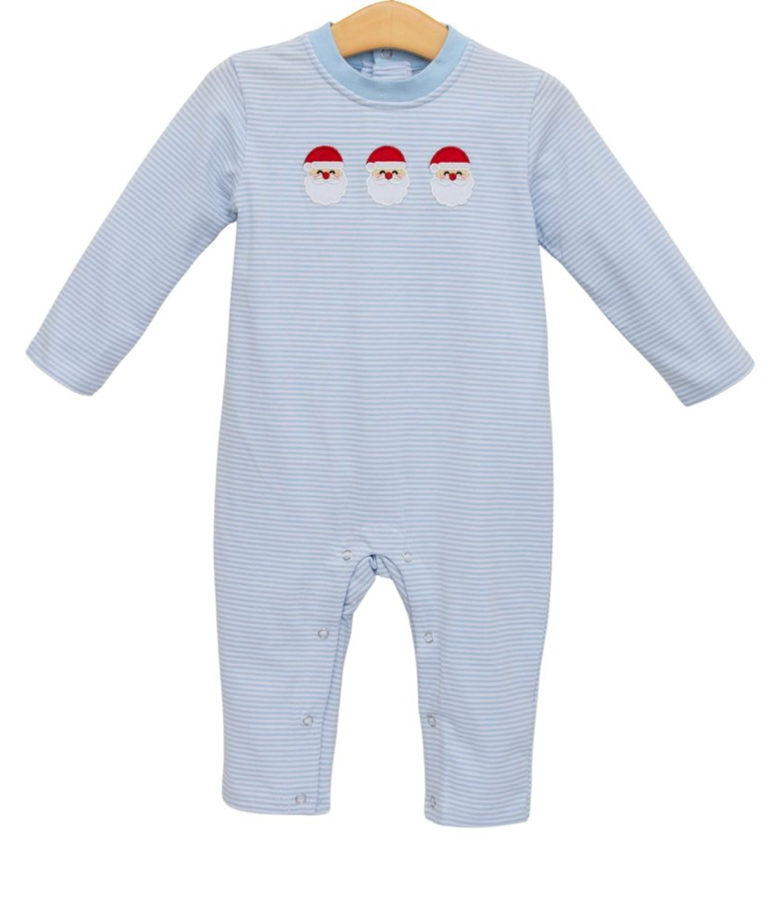 Trotter Street Kids Santa Trio Romper Blue