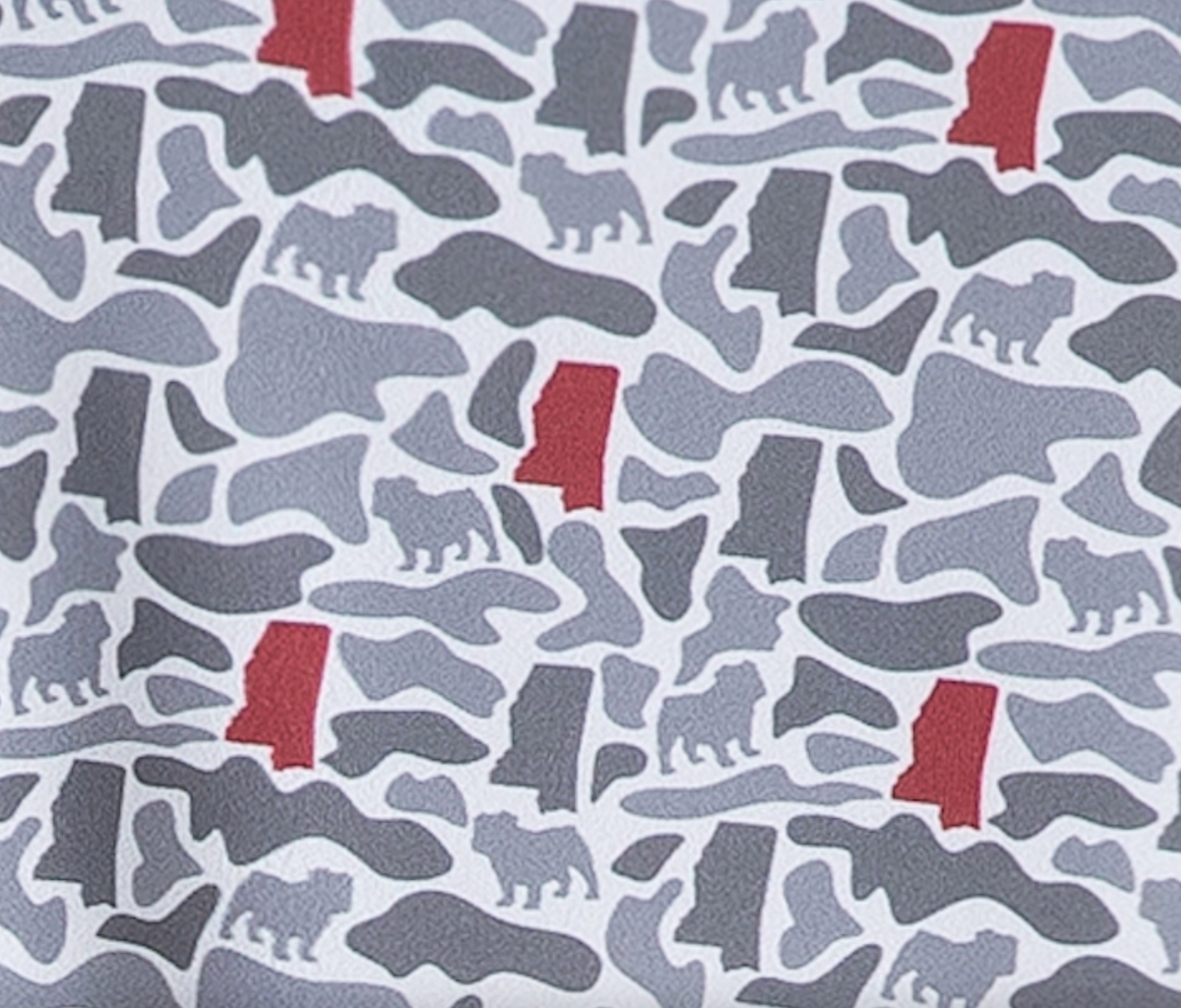 Meripex MS Camo (Bulldog) Maroon/Grey Polo