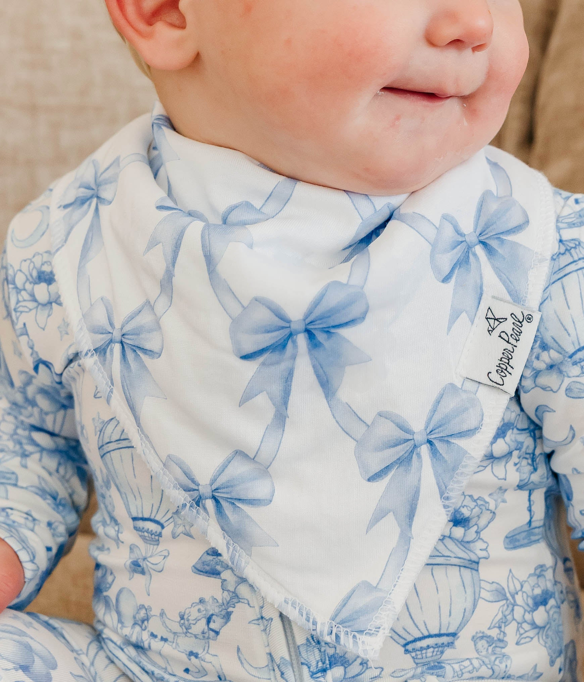 Copper Pearl Vintage Carnival Baby Bandana Bibs