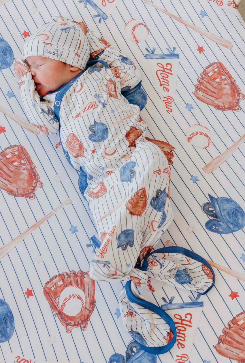 Copper Pearl All Star Newborn Knotted Gown