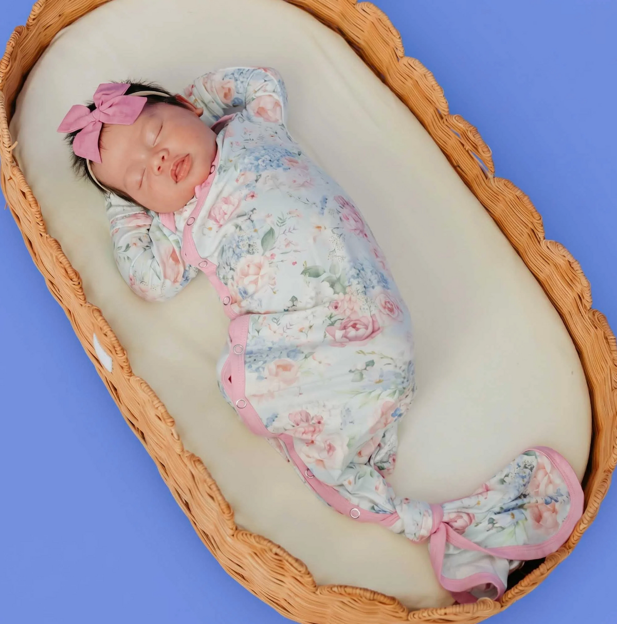 Copper Pearl Genevieve Newborn Knotted Gown