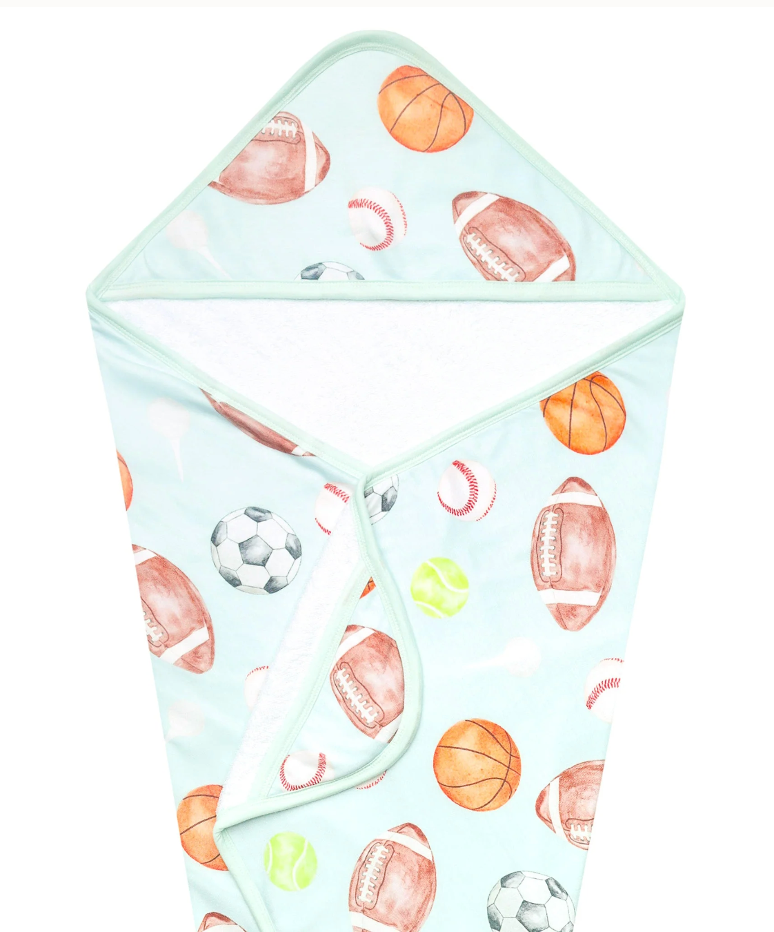 Copper Pearl Sports Medley Premium Baby Knit Hooded Towel