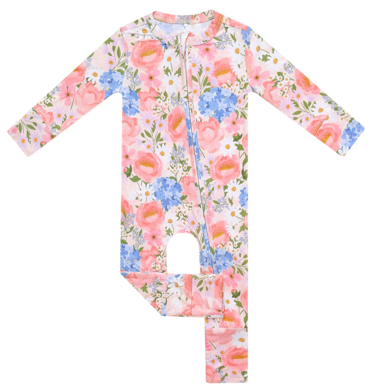 Copper Pearl Penelope Bamboo Convertible Zip-Up Footie