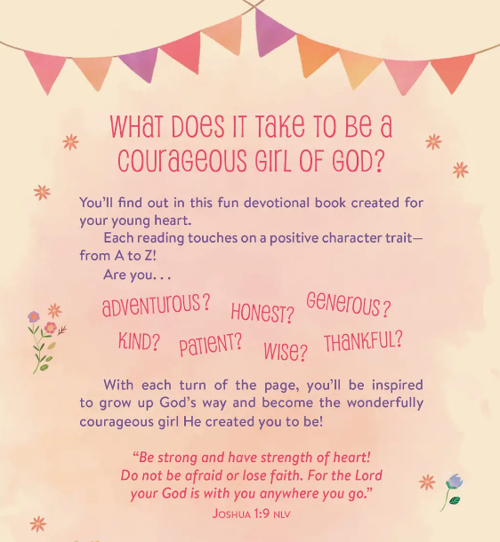 A To Z Devotions For Courageous Girls
