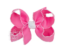 5.5" Crochet Edge Bows
