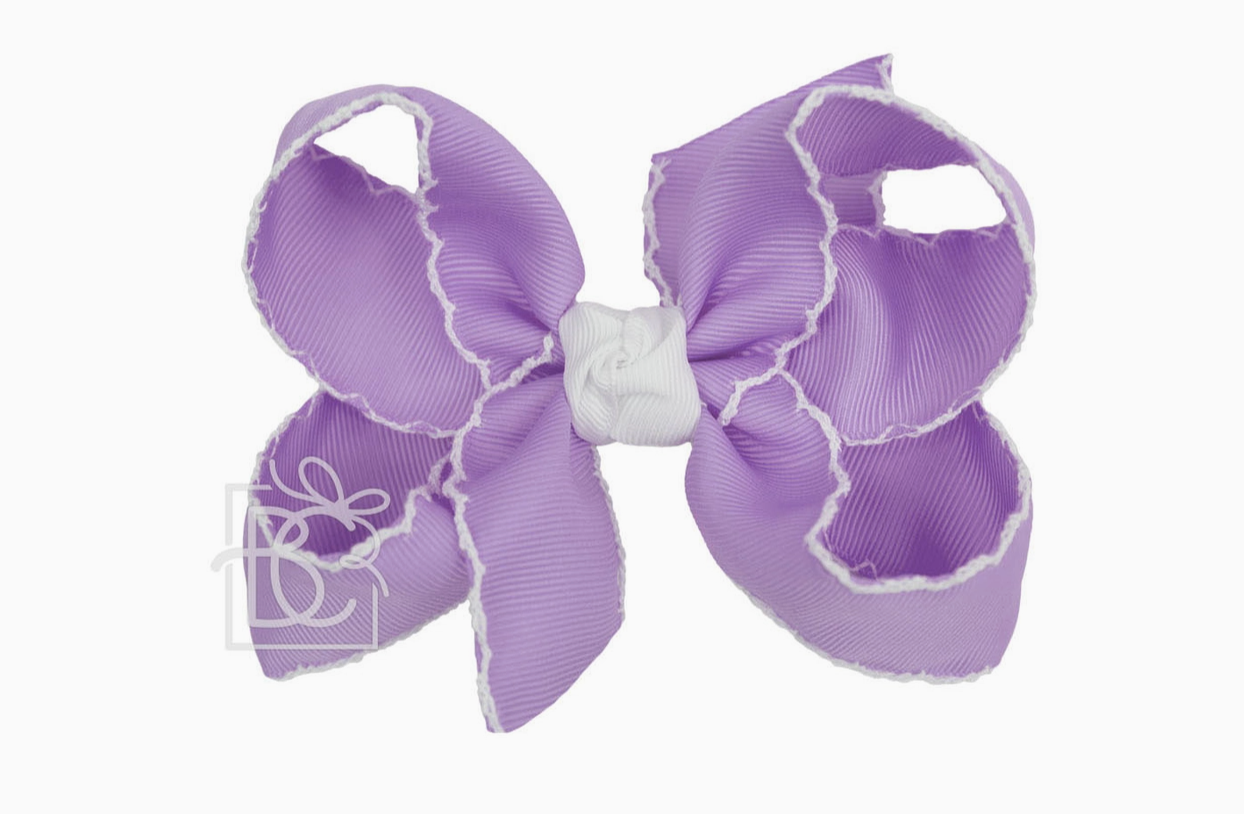 4.5" Crochet Edge Bow