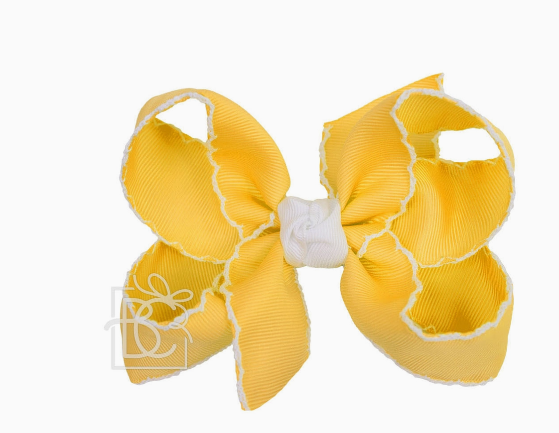 4.5" Crochet Edge Bow