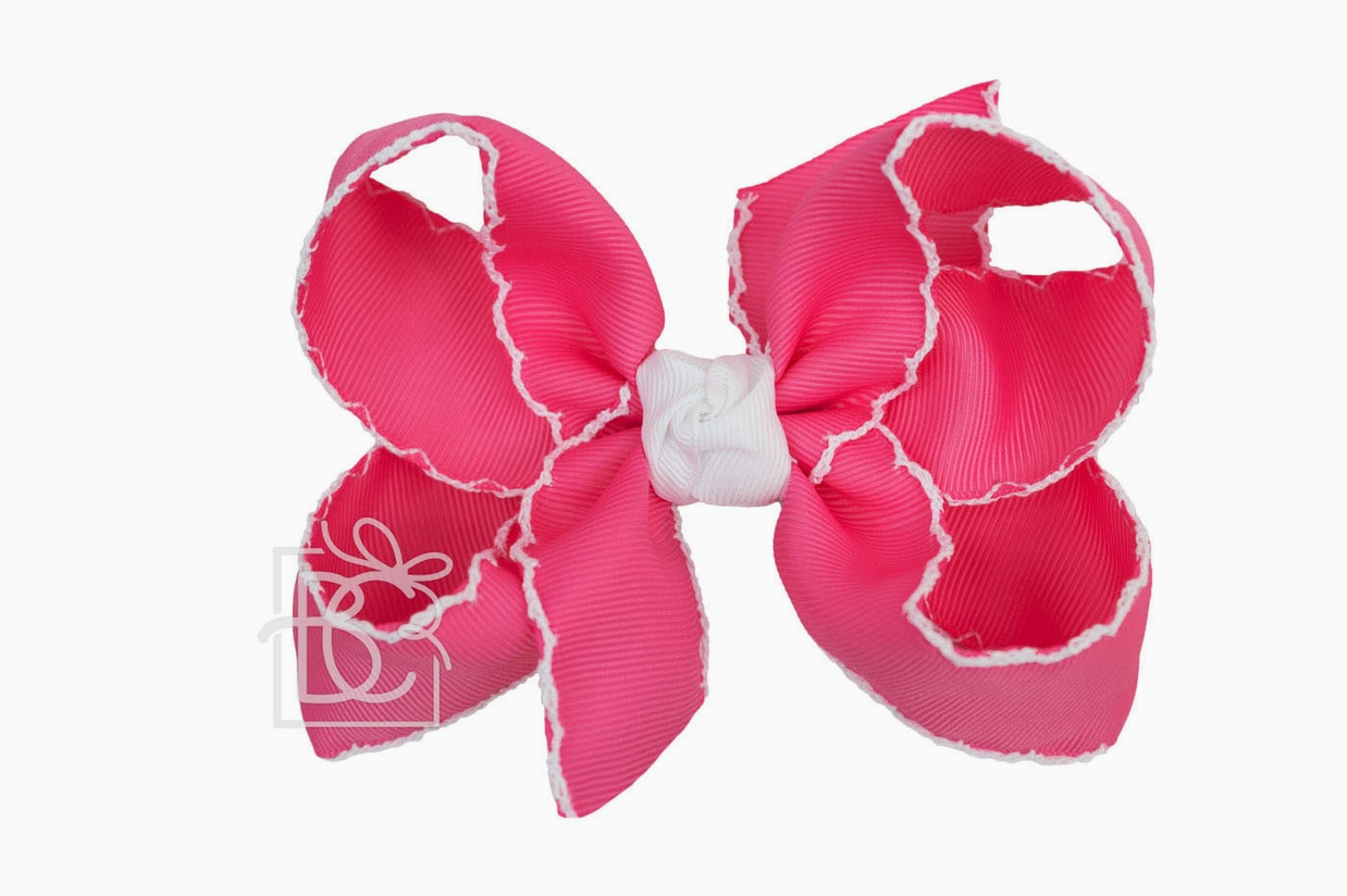 4.5" Crochet Edge Bow