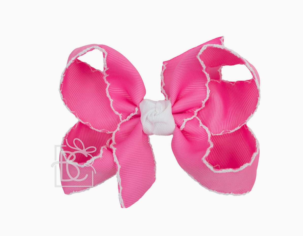 4.5" Crochet Edge Bow