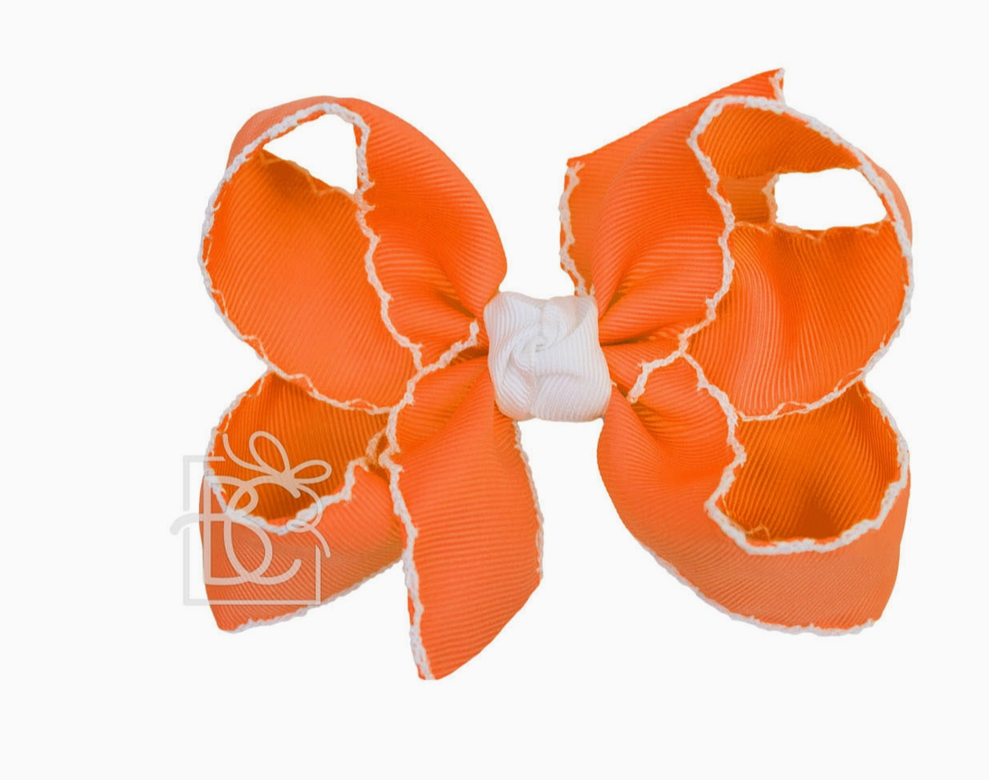 4.5" Crochet Edge Bow