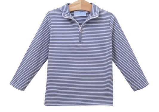 Trotter Street Kids Tucker Pull-Over Slate Blue