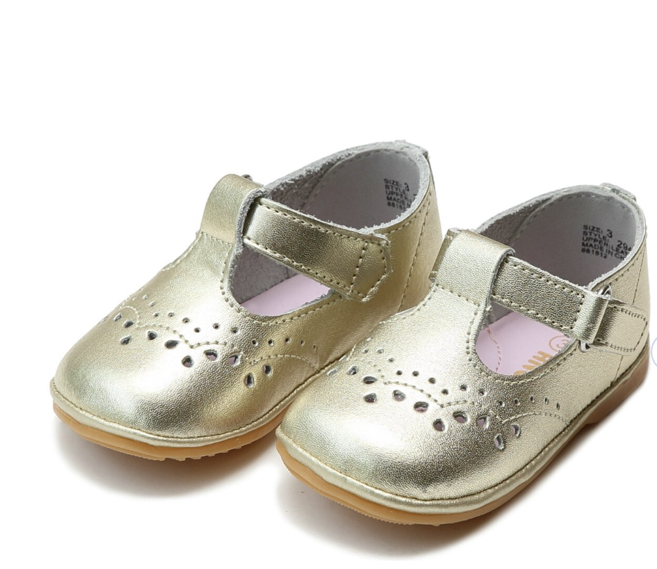 Birdie Toddler T-Strap Gold