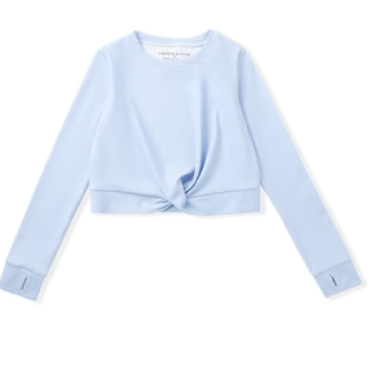 Swoon Activewear Blue Knot Top