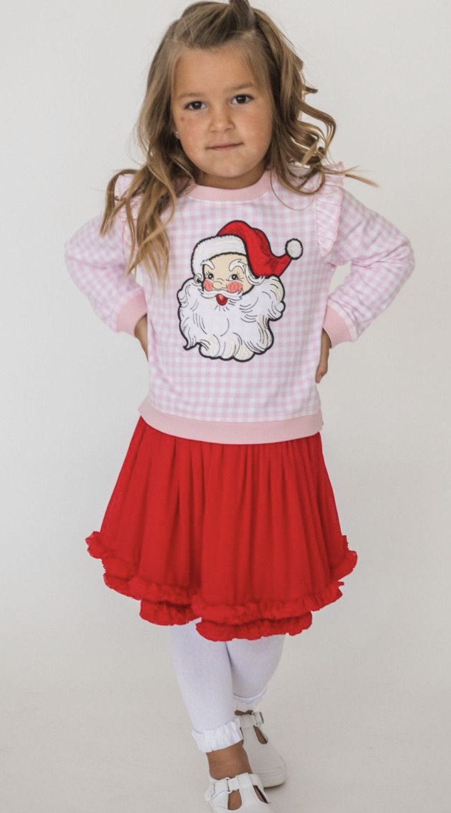 RuffleButts Red Ruffle Tulle Skirt