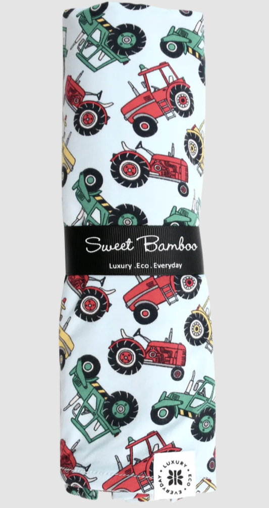Sweet Bamboo Swaddle Blanket Down on the Farm