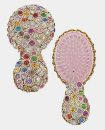 Bari Lynn Fully Jeweled Hair Brush