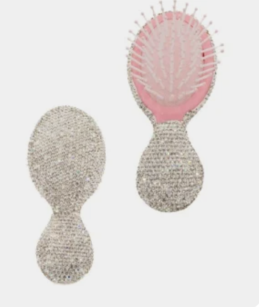 Bari Lynn Small Crystal Hair Brush