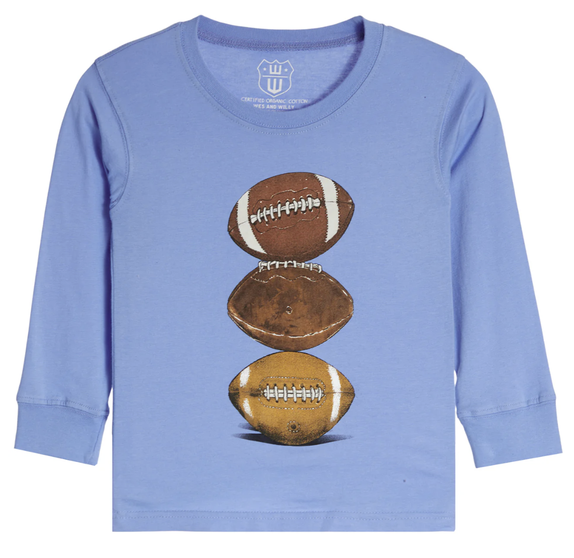 Wes & Willie Football Tower L/S Tee