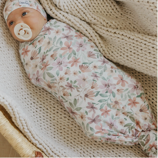 Copper Pearl Natalie Knit Swaddle Blanket
