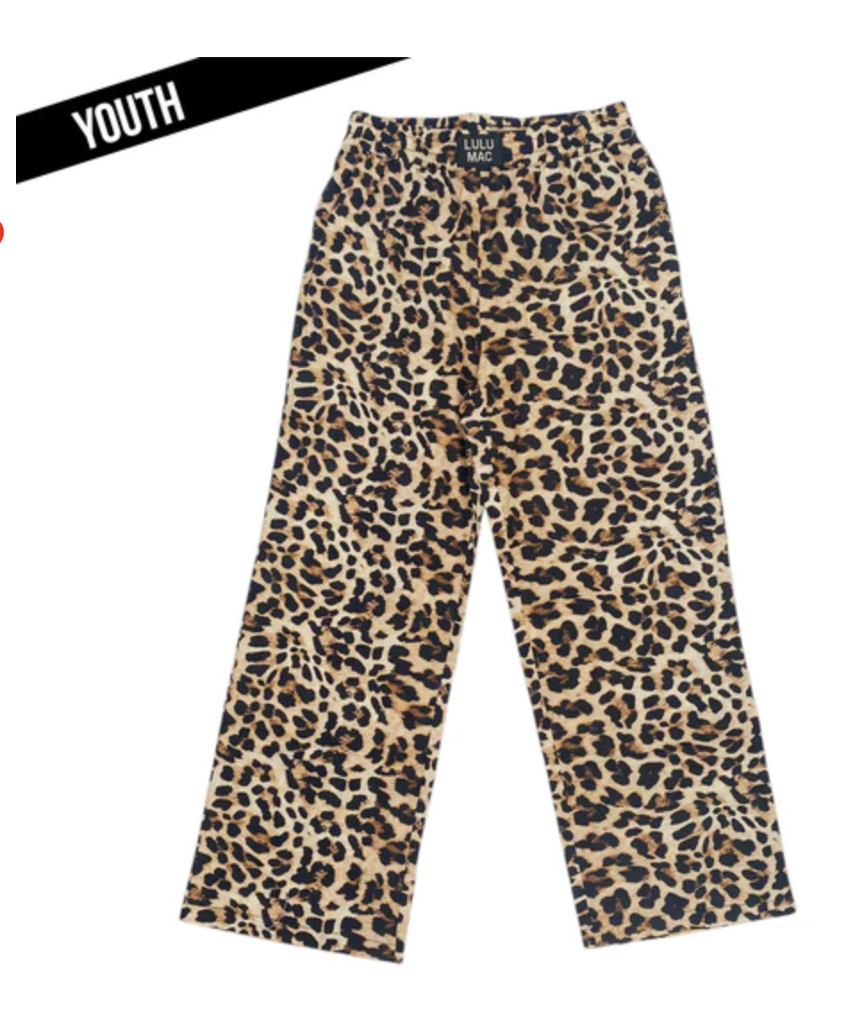 LULU MAC Leopard Youth Printed Pants
