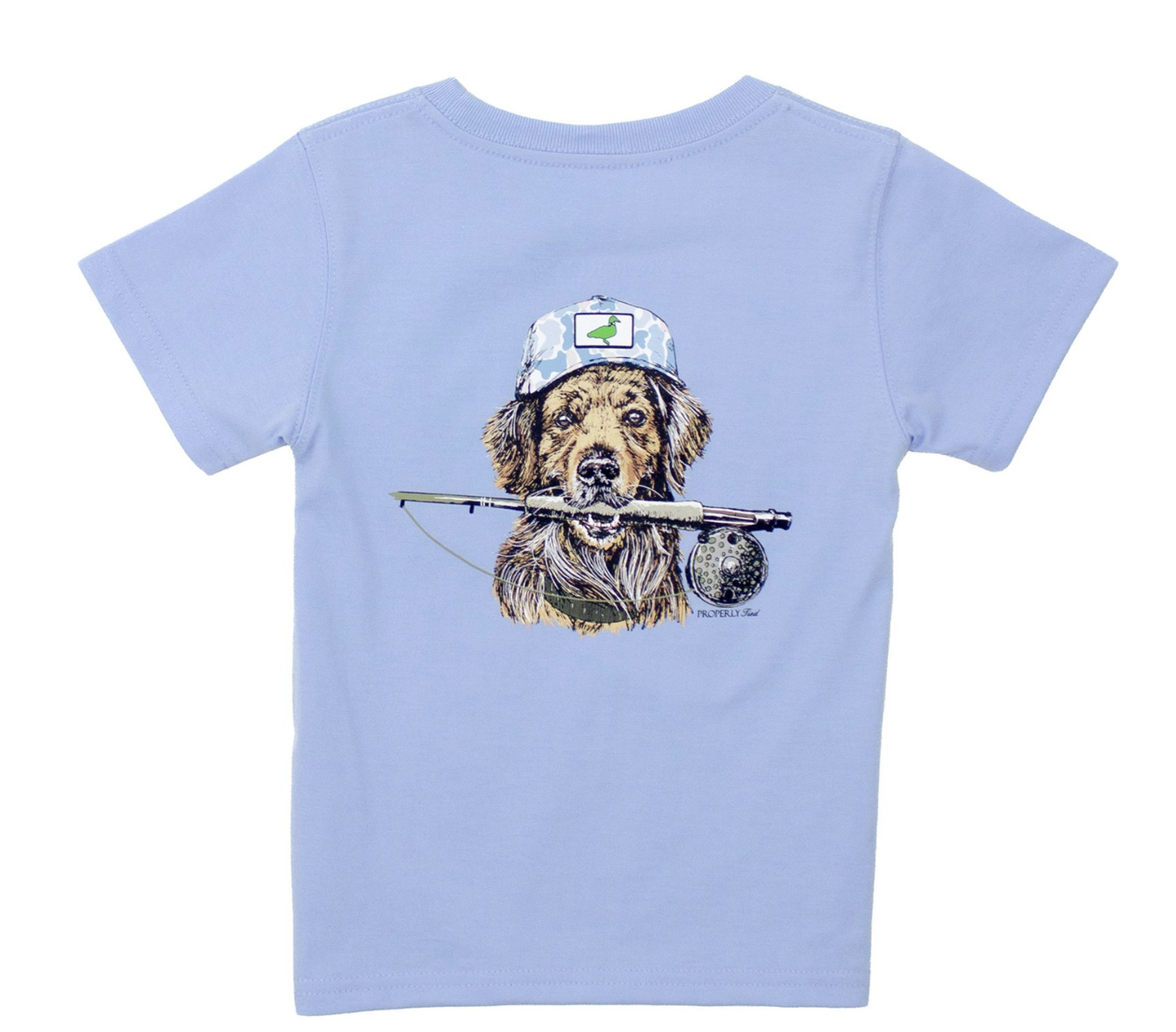 Properly Tied Fishing Buddy SS T Shirt - Lt Blue