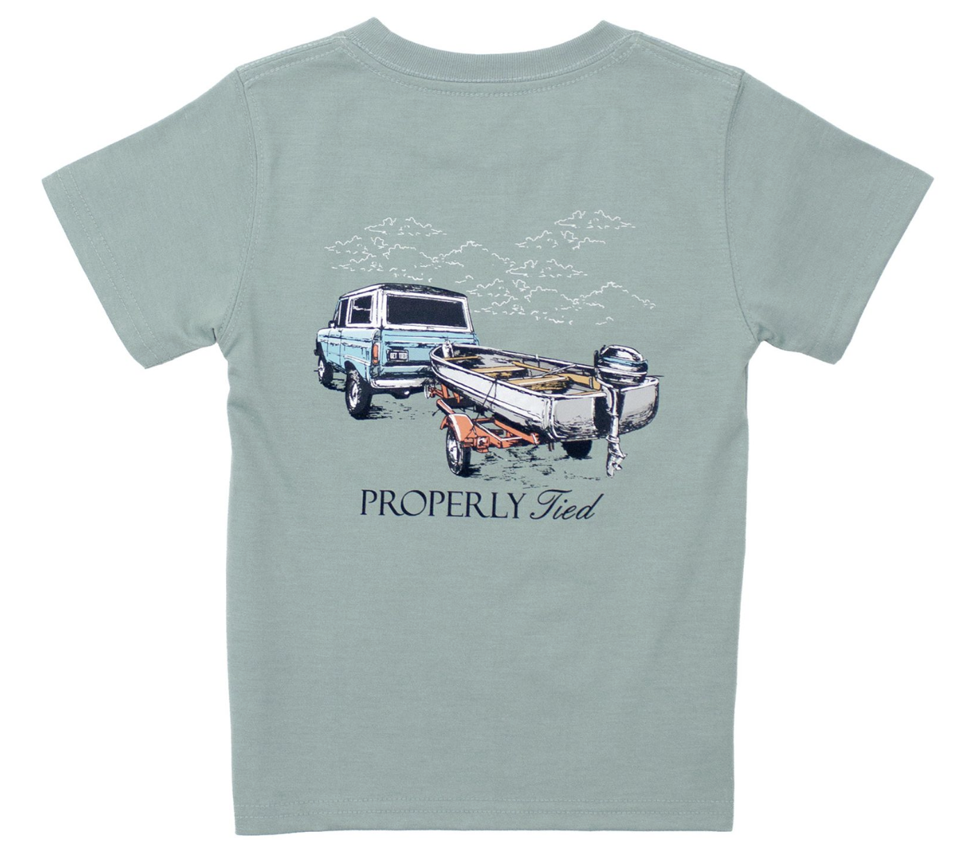 Properly Tied Towing the Line SS Fog T shirt