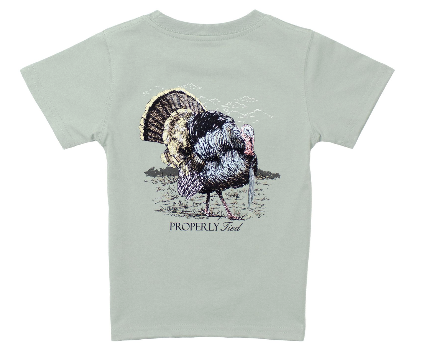 Properly Tied Gobbler SS T-Shirt - Chrome Grey