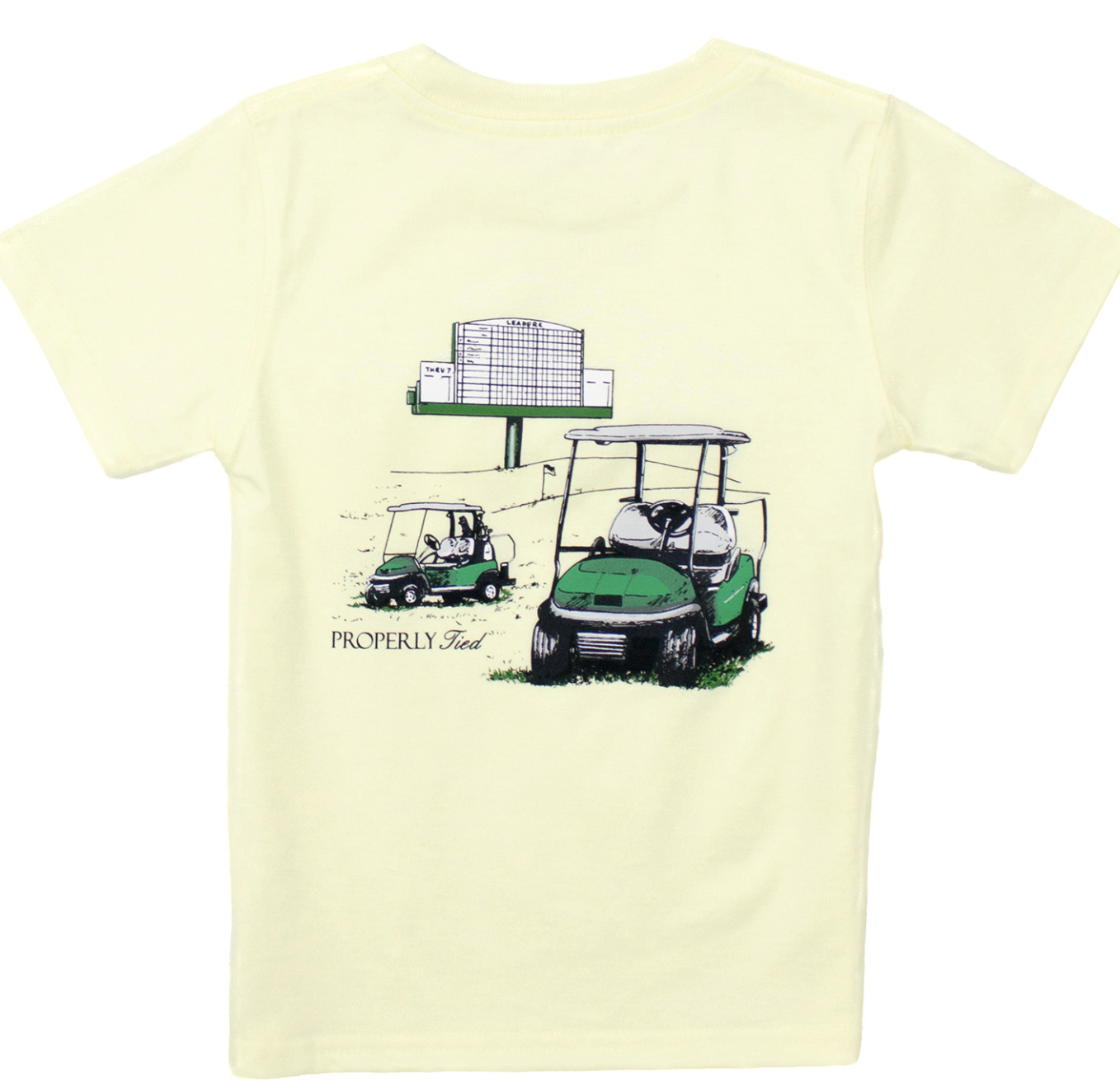 Properly Tied Leaderboard SS T-Shirt - Lt Yellow