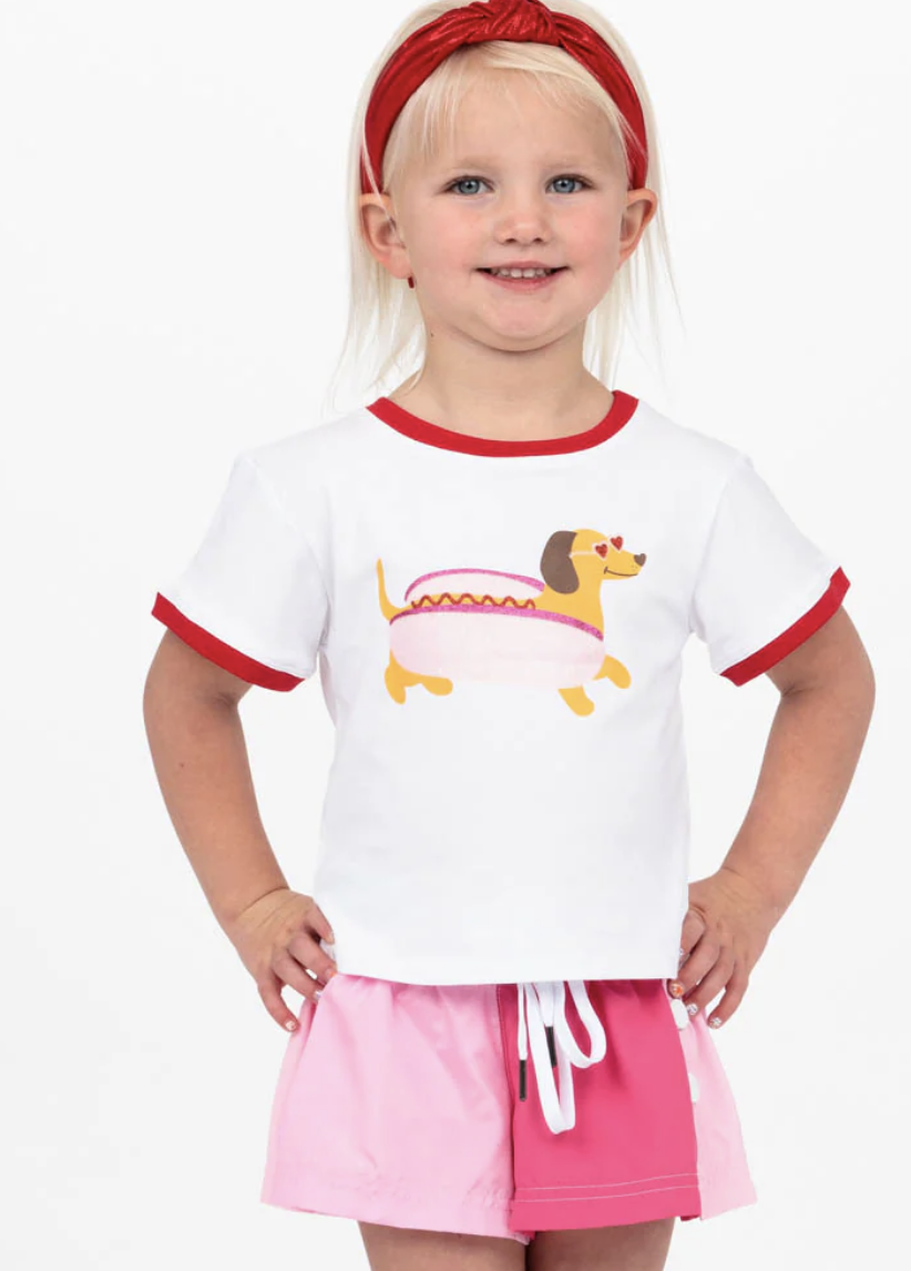 Azarhia Pinks Color Block Short