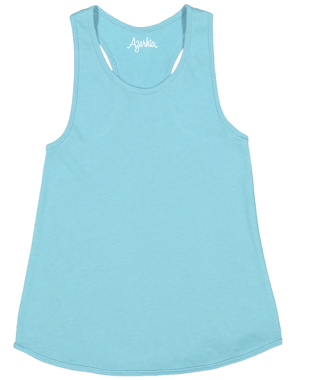 Azarhia Racer Back Tank - Sky Blue