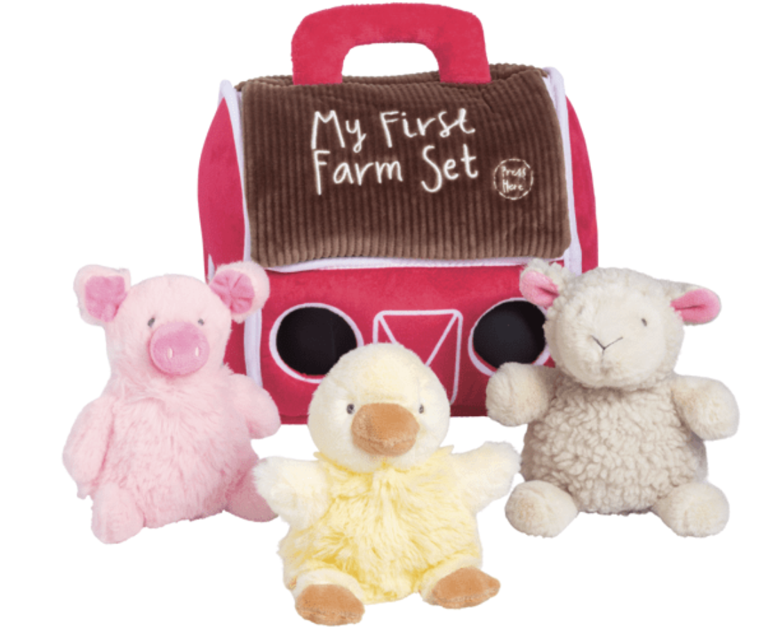 Mud Pie My Farm Plush Set