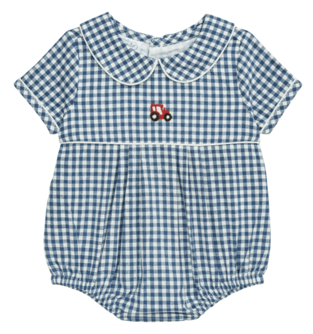Mud Pie Tractor Gingham Bubble