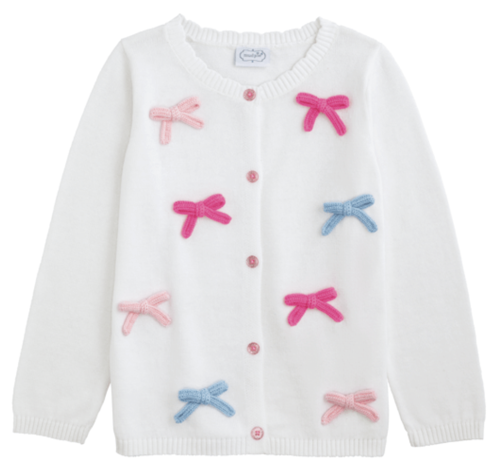 Mud Pie Rainbow Bow Cardigan