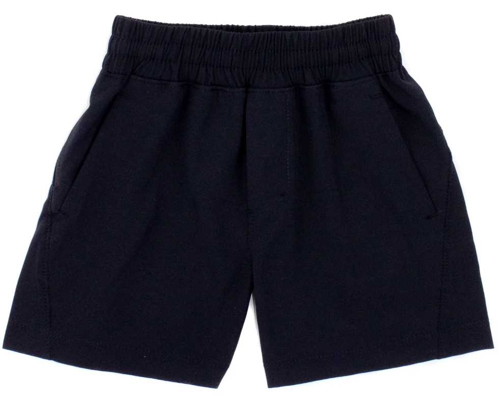 Properly Tied Boys Court Short - Obsidian