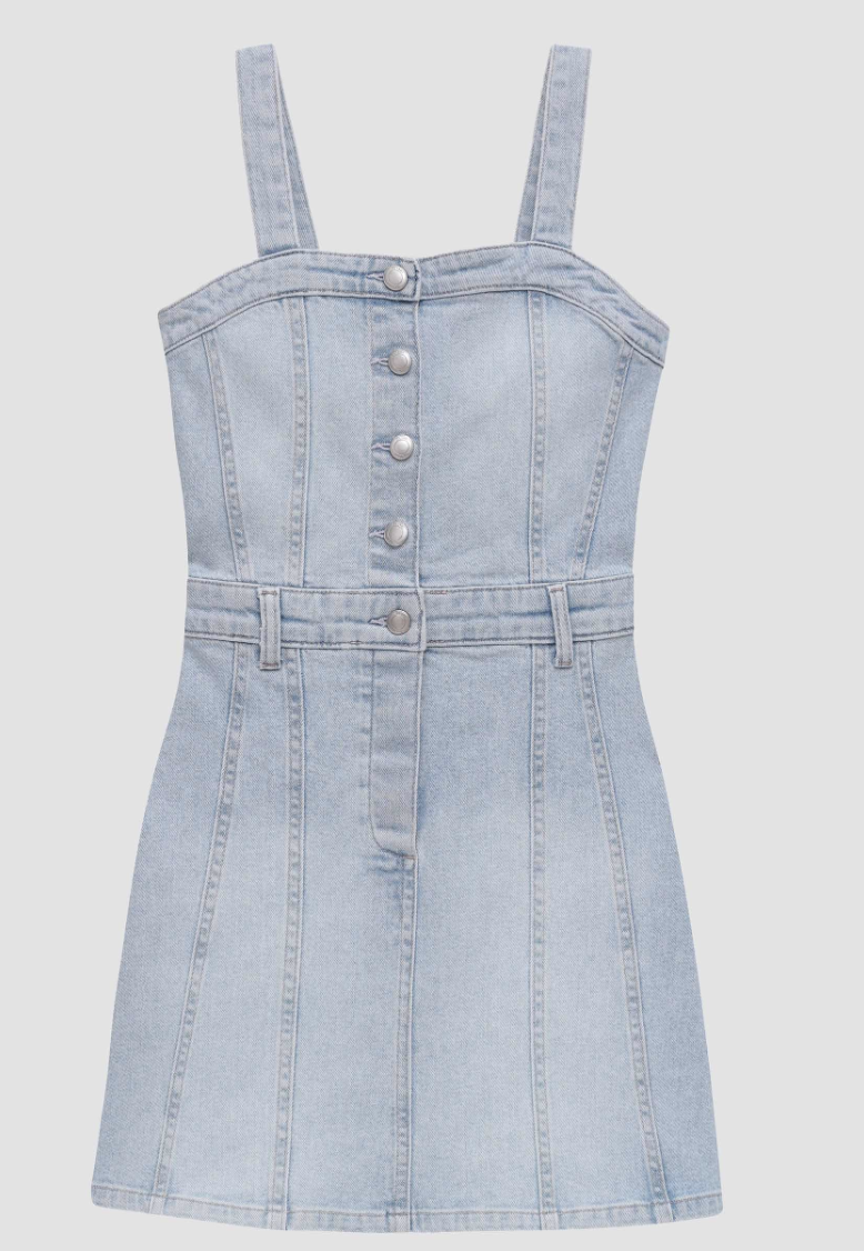 DL1961 Trucker Dress Mini - Poolside