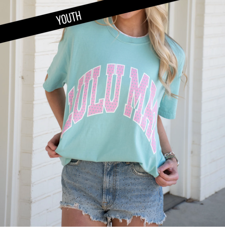 Lulu Mac Youth Polka Dot Tee - Chalky Mint