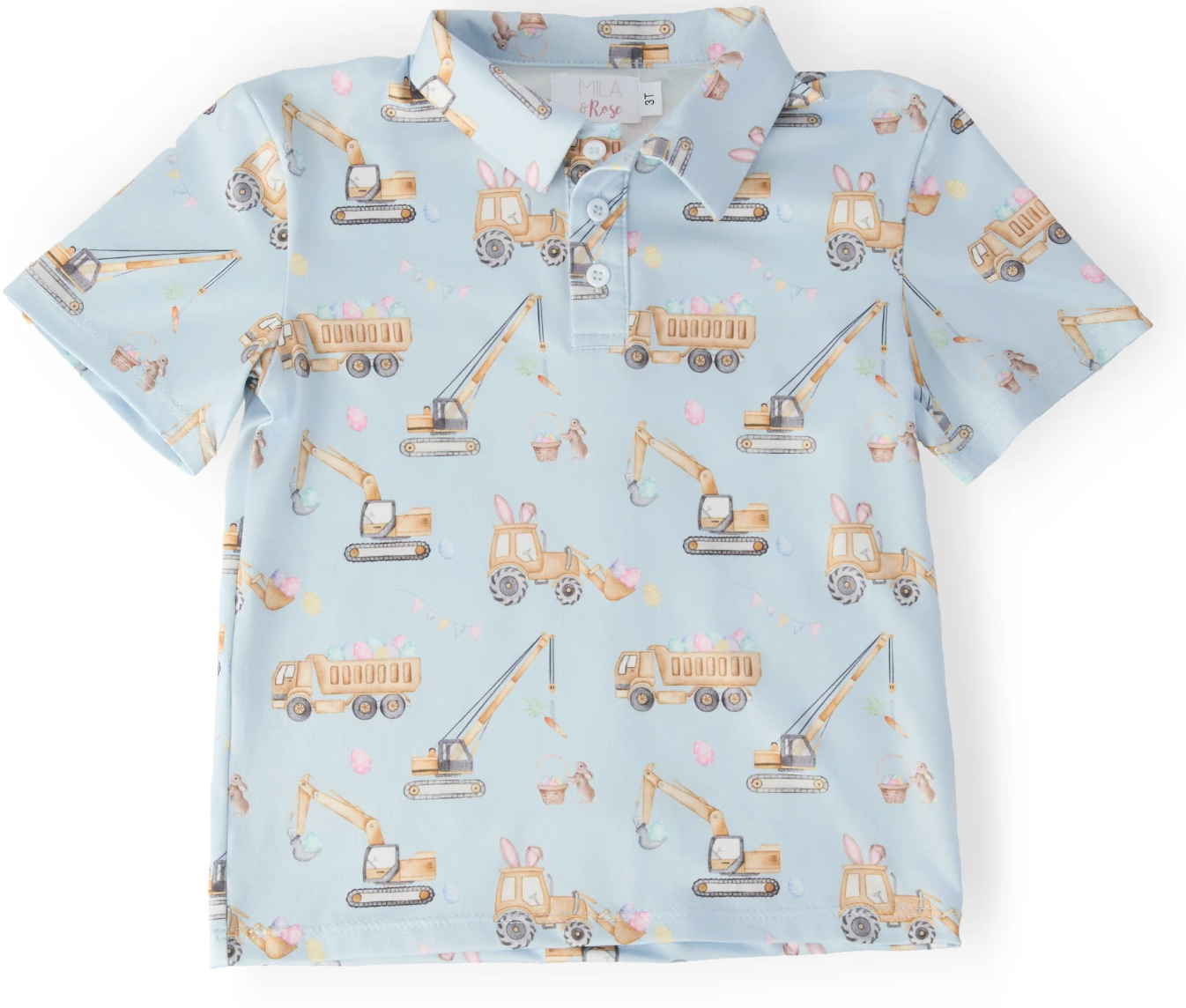 Mila & Rose Boys Bunny Builders SS Polo
