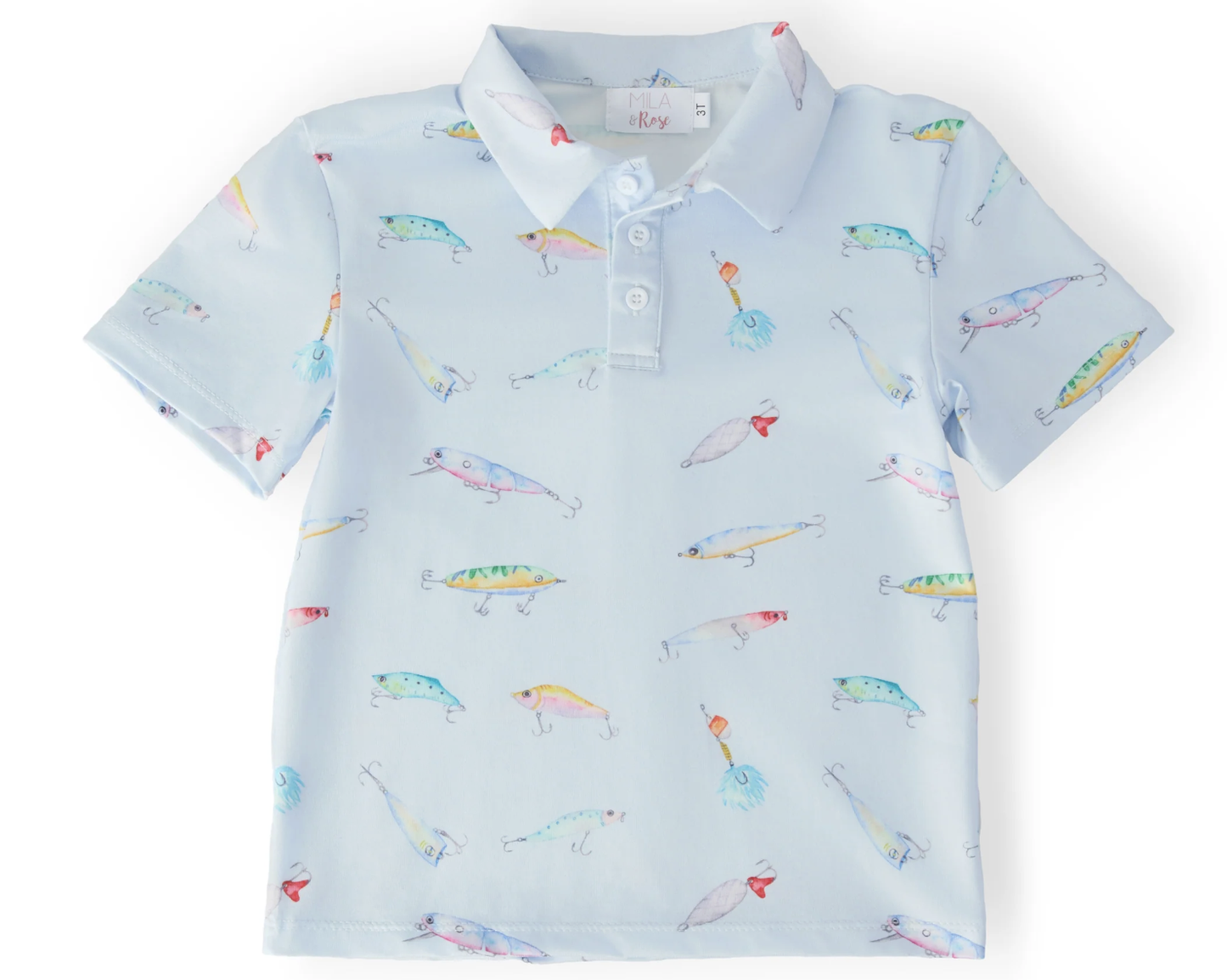 Mila & Rose Fish Hook Polo -Boys