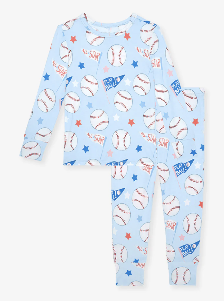 Posh Peanut Classic PJ Set - Play Ball