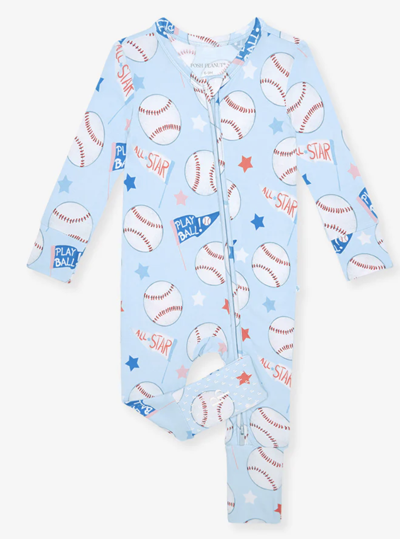 Posh Peanut Convertible One Piece - Play Ball