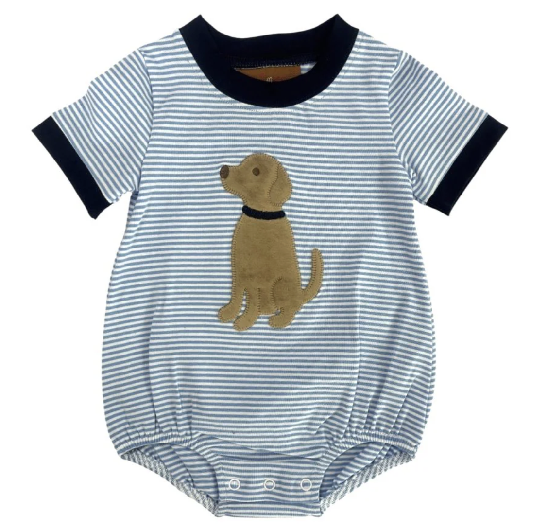 Millie Jay Puppy Applique Boys Bubble