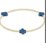 E Newton EGirl Signature Cross 2 MM Gold -Cobalt